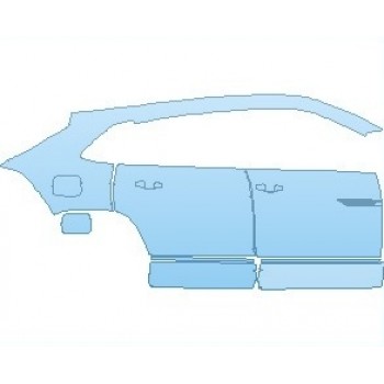 PAINT PROTECTION KIT - 2024 VOLKSWAGEN ATLAS CROSS SPORT SE WITH TECHNOLOGY REAR QUARTER PANEL & DOORS RIGHT SIDE - PRECUT PPF CLEAR BRA WRAP