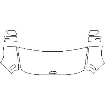 2023 JEEP RENEGADE TRAILHAWK HOOD (NO WRAPPED EDGES)