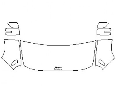2023 JEEP RENEGADE TRAILHAWK HOOD (NO WRAPPED EDGES)