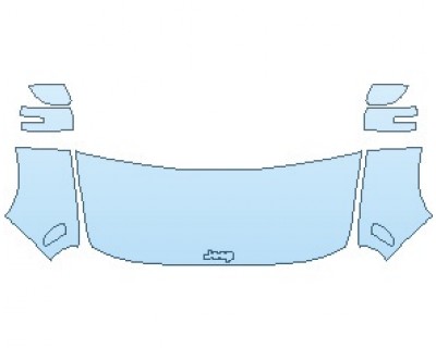 PAINT PROTECTION KIT - 2025 JEEP RENEGADE TRAILHAWK HOOD (WRAPPED EDGES) - PRECUT PPF CLEAR BRA WRAP