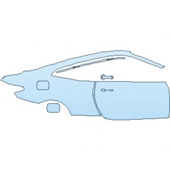 PAINT PROTECTION KIT - 2023 BMW 4 SERIES SPORT COUPE REAR QUARTER PANEL & DOOR RIGHT SIDE - PRECUT PPF CLEAR BRA WRAP