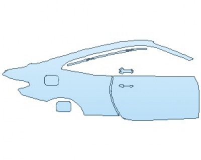 PAINT PROTECTION KIT - 2022 BMW 4 SERIES SPORT COUPE REAR QUARTER PANEL AND DOOR RIGHT SIDE - PRECUT PPF CLEAR BRA WRAP