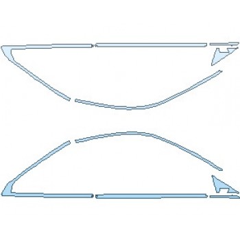 PAINT PROTECTION KIT - 2022 BMW 4 SERIES SPORT COUPE WINDOW TRIM - PRECUT PPF CLEAR BRA WRAP
