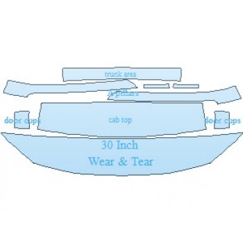 PAINT PROTECTION KIT - 2022 BMW 4 SERIES SPORT COUPE COMMON WEAR AREA KIT - PRECUT PPF CLEAR BRA WRAP