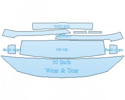 PAINT PROTECTION KIT - 2022 BMW 4 SERIES SPORT COUPE COMMON WEAR AREA KIT - PRECUT PPF CLEAR BRA WRAP