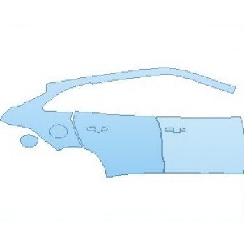 PAINT PROTECTION KIT - 2024 JAGUAR F-PACE R-DYNAMIC S REAR QUARTER PANEL & DOORS RIGHT SIDE - PRECUT PPF CLEAR BRA WRAP