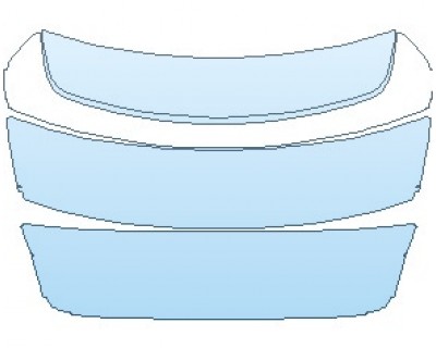 PAINT PROTECTION KIT - 2022 PORSCHE TAYCAN 4S SEDAN REAR DECK LID - PRECUT PPF CLEAR BRA WRAP