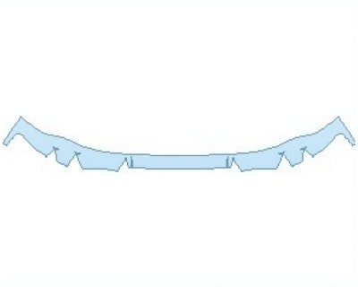 PAINT PROTECTION KIT - 2022 PORSCHE TAYCAN 4S SEDAN REAR DIFFUSER WITHOUT LICENSE PLATE BRACKET - PRECUT PPF CLEAR BRA WRAP