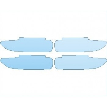 PAINT PROTECTION KIT - 2021 PORSCHE TAYCAN 4S SEDAN DOOR CUPS - PRECUT PPF CLEAR BRA WRAP