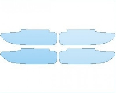 PAINT PROTECTION KIT - 2022 PORSCHE TAYCAN 4S SEDAN DOOR CUPS - PRECUT PPF CLEAR BRA WRAP