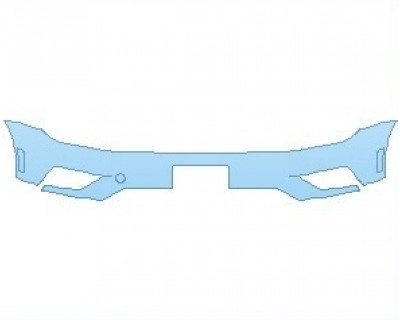 PAINT PROTECTION KIT - 2021 VOLKSWAGEN TIGUAN SEL BUMPER WITH LICENSE PLATE BRACKET - PRECUT PPF CLEAR BRA WRAP