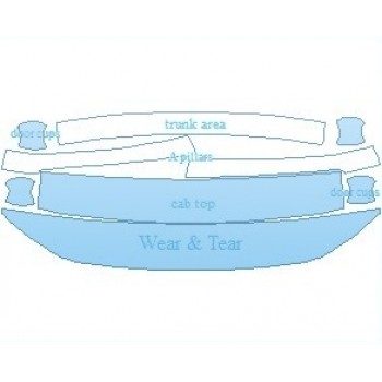 PAINT PROTECTION KIT - 2021 VOLKSWAGEN TIGUAN SE COMMON WEAR AREA KIT - PRECUT PPF CLEAR BRA WRAP