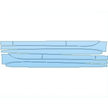 PAINT PROTECTION KIT - 2021 JAGUAR XF R-DYNAMIC ROCKER PANELS WITH LOWER DOOR - PRECUT PPF CLEAR BRA WRAP