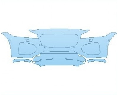 2023 JAGUAR XF R-DYNAMIC BUMPER WITH WASHERS AND SENSORS