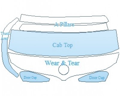 Precut PPF Kit – Clear Bra Paint Protection Film PAINT PROTECTION KIT - 2020 BMW I8 COUPE COMMON WEAR AREA KIT AREAS - INVISIBLEMASK - 3M PAINT PROTECTION