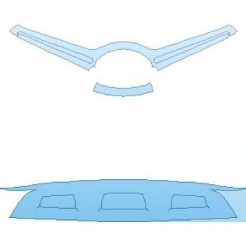 PAINT PROTECTION KIT - 2021 MERCEDES GLC CLASS AMG LINE SUV GRILLE AND TRIM WITH NIGHT PACKAGE - PRECUT PPF CLEAR BRA WRAP