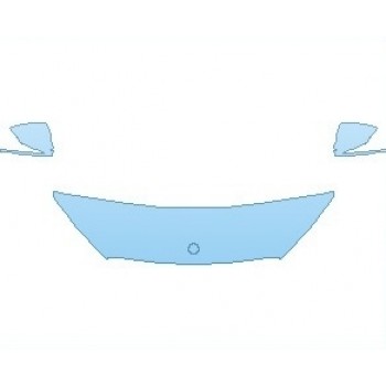 Precut PPF Kit – Clear Bra Paint Protection Film PAINT PROTECTION KIT - 2021 MERCEDES GLC CLASS AMG LINE SUV HOOD 18 INCH (NO WRAPPED EDGES) - PRECUT PPF CLEAR BRA WRAP