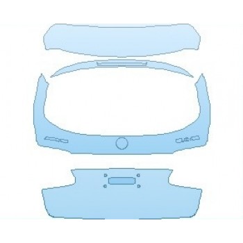 Precut PPF Kit – Clear Bra Paint Protection Film PAINT PROTECTION KIT - 2021 MERCEDES GLC CLASS AMG LINE SUV REAR HATCH WITH AMG AND GLC 43 EMBLEMS - PRECUT PPF CLEAR BRA WRAP