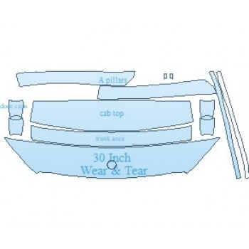 PAINT PROTECTION KIT - 2020 MERCEDES GLC CLASS GLC 43 SUV COMMON WEAR AREA KIT AREAS - INVISIBLEMASK - 3M PAINT PROTECTION
