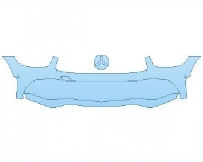 PAINT PROTECTION KIT - 2021 MERCEDES GLC CLASS AMG LINE SUV BUMPER WITH SENSORS - PRECUT PPF CLEAR BRA WRAP