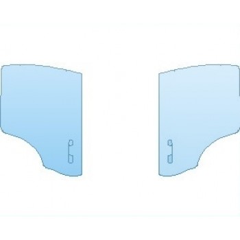 Precut PPF Kit – Clear Bra Paint Protection Film PAINT PROTECTION KIT - 2021 MERCEDES GLC CLASS AMG LINE SUV DOORS REAR - PRECUT PPF CLEAR BRA WRAP