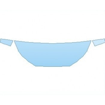 PAINT PROTECTION KIT - 2021 FORD EDGE ST-LINE HOOD (NO WRAPPED EDGES) - PRECUT PPF CLEAR BRA WRAP