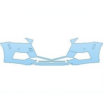 PAINT PROTECTION KIT - 2022 AUDI TT S-LINE ROADSTER BUMPER WITH SENSORS - PRECUT PPF CLEAR BRA WRAP