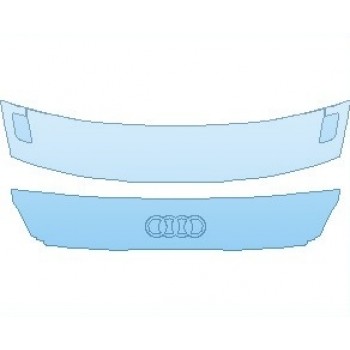 PAINT PROTECTION KIT - 2022 AUDI TT BASE ROADSTER REAR HATCH WITH REAR WING SPOILER - PRECUT PPF CLEAR BRA WRAP