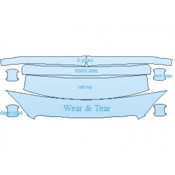 PAINT PROTECTION KIT - 2019 VOLVO XC90 HYBRID INSCRIPTION URBAN STYLING KIT COMMON WEAR AREA KIT - PRECUT PPF CLEAR BRA WRAP