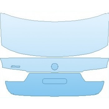 PAINT PROTECTION KIT - 2022 BMW 3 SERIES LUXURY SEDAN REAR HATCH WITH XDRIVE EMBLEM - PRECUT PPF CLEAR BRA WRAP