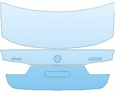 PAINT PROTECTION KIT - 2022 BMW 3 SERIES LUXURY SEDAN REAR HATCH WITH XDRIVE AND 330I EMBLEM - PRECUT PPF CLEAR BRA WRAP