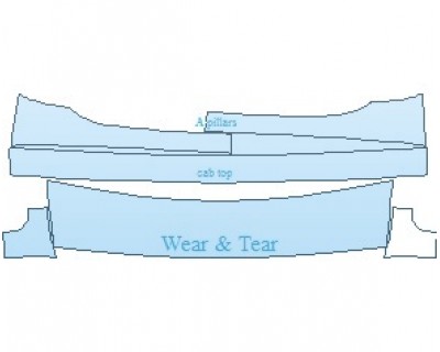 PAINT PROTECTION KIT - 2024 RAM PROMASTER 3500 COMMON WEAR AREA KIT - PRECUT PPF CLEAR BRA WRAP