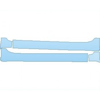 PAINT PROTECTION KIT - 2024 NISSAN LEAF S PLUS ROCKER PANELS WITH MUD GUARDS - PRECUT PPF CLEAR BRA WRAP