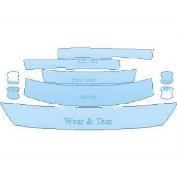 PAINT PROTECTION KIT - 2024 NISSAN LEAF S PLUS COMMON WEAR AREA KIT - PRECUT PPF CLEAR BRA WRAP