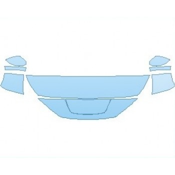 PAINT PROTECTION KIT - 2024 NISSAN LEAF S PLUS HOOD (WRAPPED EDGES) - PRECUT PPF CLEAR BRA WRAP