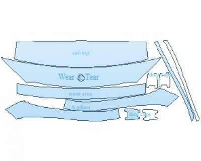 PAINT PROTECTION KIT - 2020 MERCEDES GLS 580 COMMON WEAR AREA KIT AREAS - INVISIBLEMASK - 3M PAINT PROTECTION