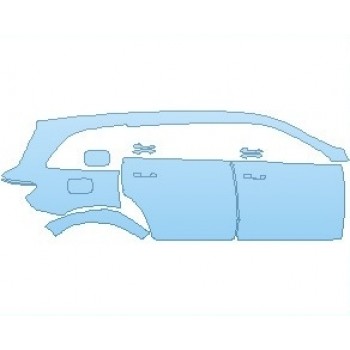 PAINT PROTECTION KIT - 2022 MERCEDES GLS 580 REAR QUARTER PANEL AND DOORS RIGHT SIDE - PRECUT PPF CLEAR BRA WRAP