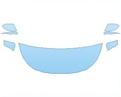 PAINT PROTECTION KIT - 2022 TOYOTA COROLLA L SEDAN HOOD (NO WRAPPED EDGES) - PRECUT PPF CLEAR BRA WRAP