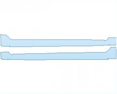 PAINT PROTECTION KIT - 2022 TOYOTA COROLLA L SEDAN ROCKER PANELS - PRECUT PPF CLEAR BRA WRAP
