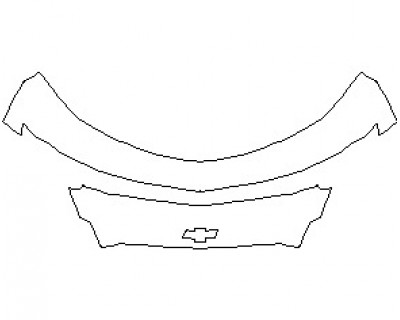 2022 CHEVROLET CAMARO 1SS CONVERTIBLE BUMPER UPPER AND CENTER WITH CHEVY EMBLEM