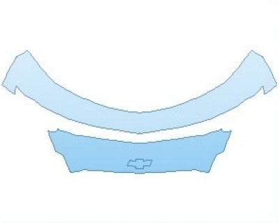 PAINT PROTECTION KIT - 2021 CHEVROLET CAMARO 2SS CONVERTIBLE BUMPER UPPER AND CENTER WITH CHEVY EMBLEM - PRECUT PPF CLEAR BRA WRAP