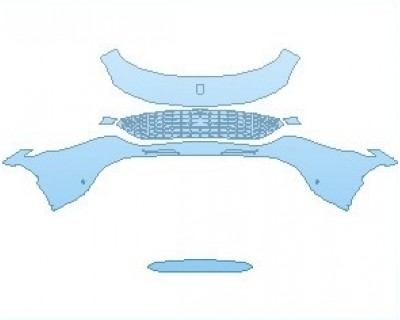 2022 FERRARI ROMA BUMPER WITH SENSORS WITHOUT CARBON FIBER