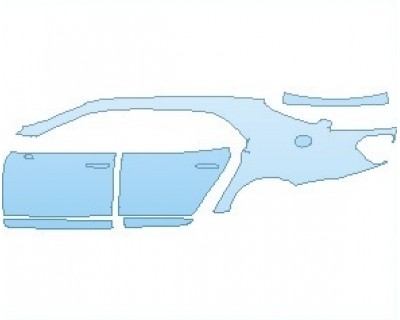 Precut PPF Kit – Clear Bra Paint Protection Film PAINT PROTECTION KIT - 2020 BENTLEY MULSANNE SPEED STANDARD WHEELBASE REAR QUARTER PANELS AND DOORS LEFT SIDE - INVISIBLEMASK - 3M PAINT PROTECTION