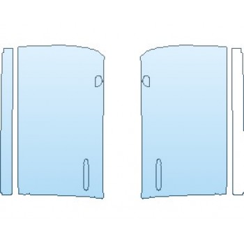 PAINT PROTECTION KIT - 2020 BENTLEY MULSANNE SPEED STANDARD WHEELBASE FRONT DOORS - INVISIBLEMASK - 3M PAINT PROTECTION