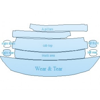 PAINT PROTECTION KIT - 2022 SUBARU OUTBACK TOURING COMMON WEAR AREA KIT - PRECUT PPF CLEAR BRA WRAP
