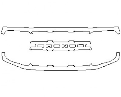 2023 FORD BRONCO SPORT BASE GRILLE FOR BIG BEND AND OUTER BANKS TRIM