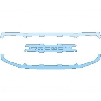 PAINT PROTECTION KIT - 2022 FORD BRONCO SPORT BASE GRILLE - PRECUT PPF CLEAR BRA WRAP