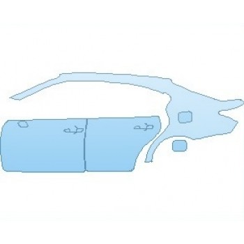 PAINT PROTECTION KIT - 2023 LEXUS GS-F  REAR QUARTER PANEL & DOORS LEFT SIDE - PRECUT PPF CLEAR BRA WRAP