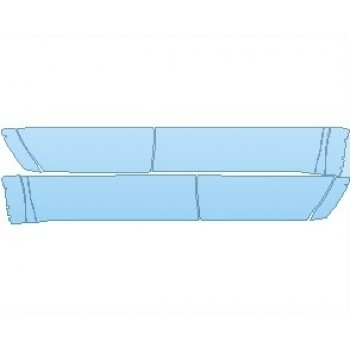 PAINT PROTECTION KIT - 2020 NISSAN TITAN XD PRO 4X  ROCKER PANELS CREW CAB - PRECUT PPF CLEAR BRA WRAP