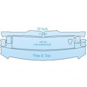 PAINT PROTECTION KIT - 2020 NISSAN TITAN XD PRO 4X  COMMON WEAR AREA KIT WITH ANTENNA HOLE - PRECUT PPF CLEAR BRA WRAP
